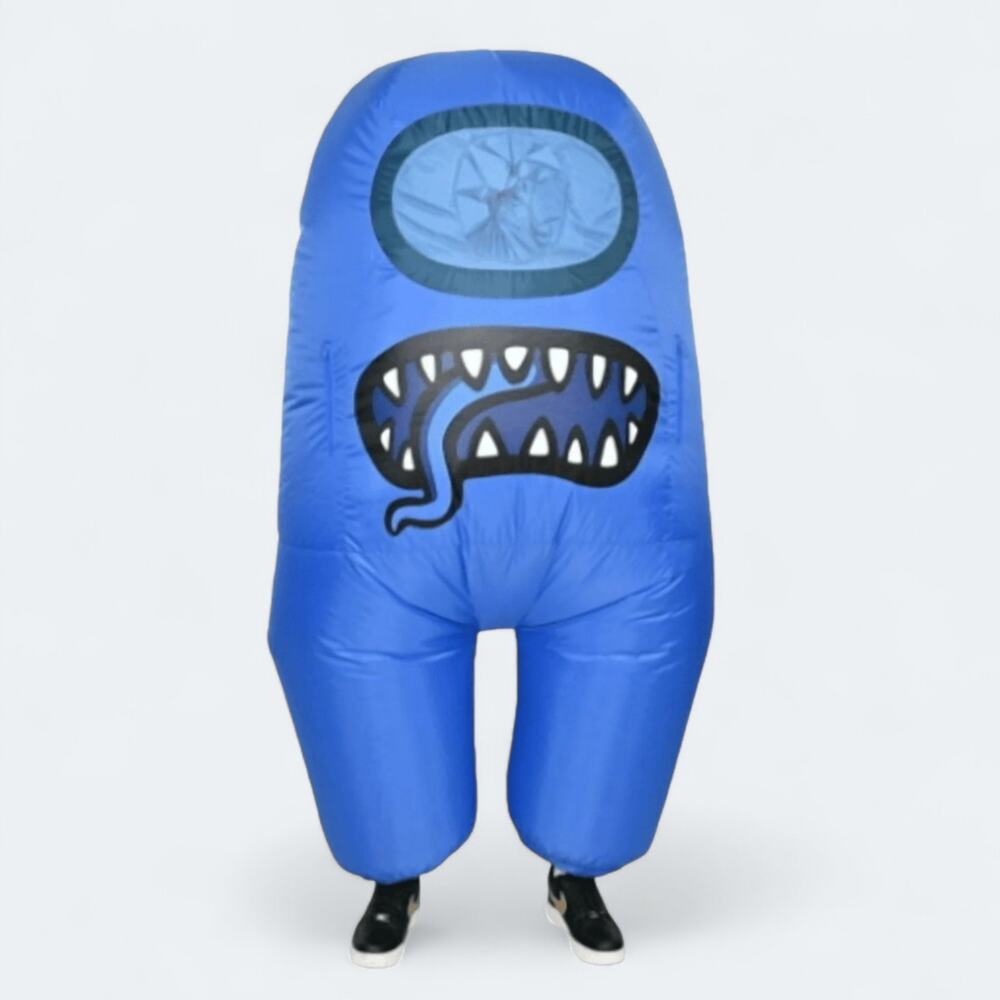 Among Us Blue Impostor Inflatable Halloween Costume Unisex Youth Kids